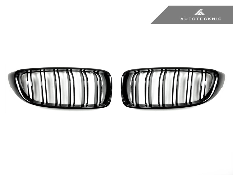 Dual-Slats Gloss Black Front Grille Set - F32/ F36 4-Series | F80 M3 | F82 M4