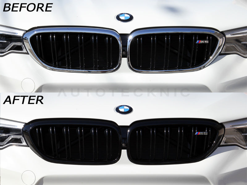 Gloss Black Front Grille Surround Set - F90 M5