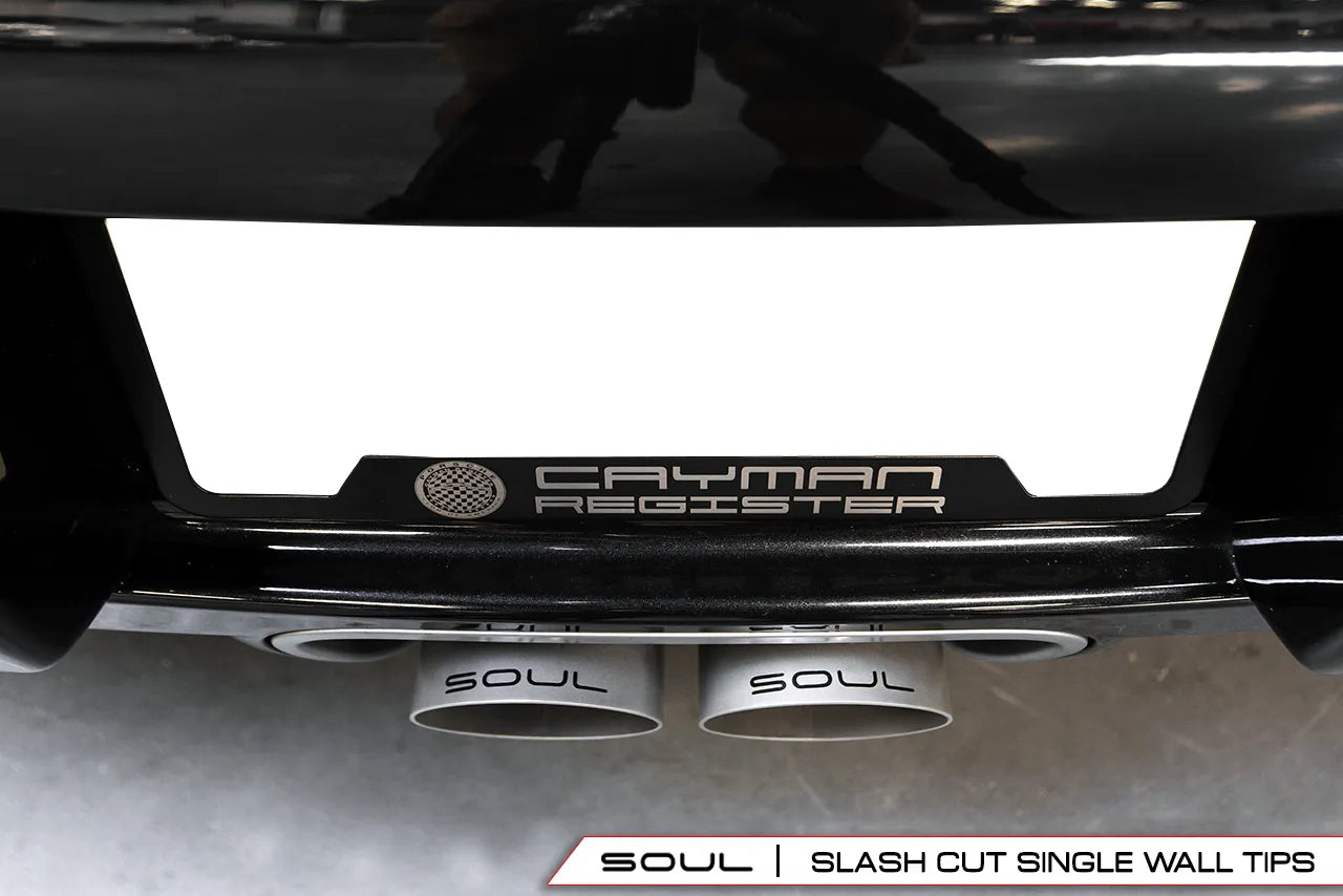 718 Cayman / Boxster Bolt-On X-Pipe With Tips