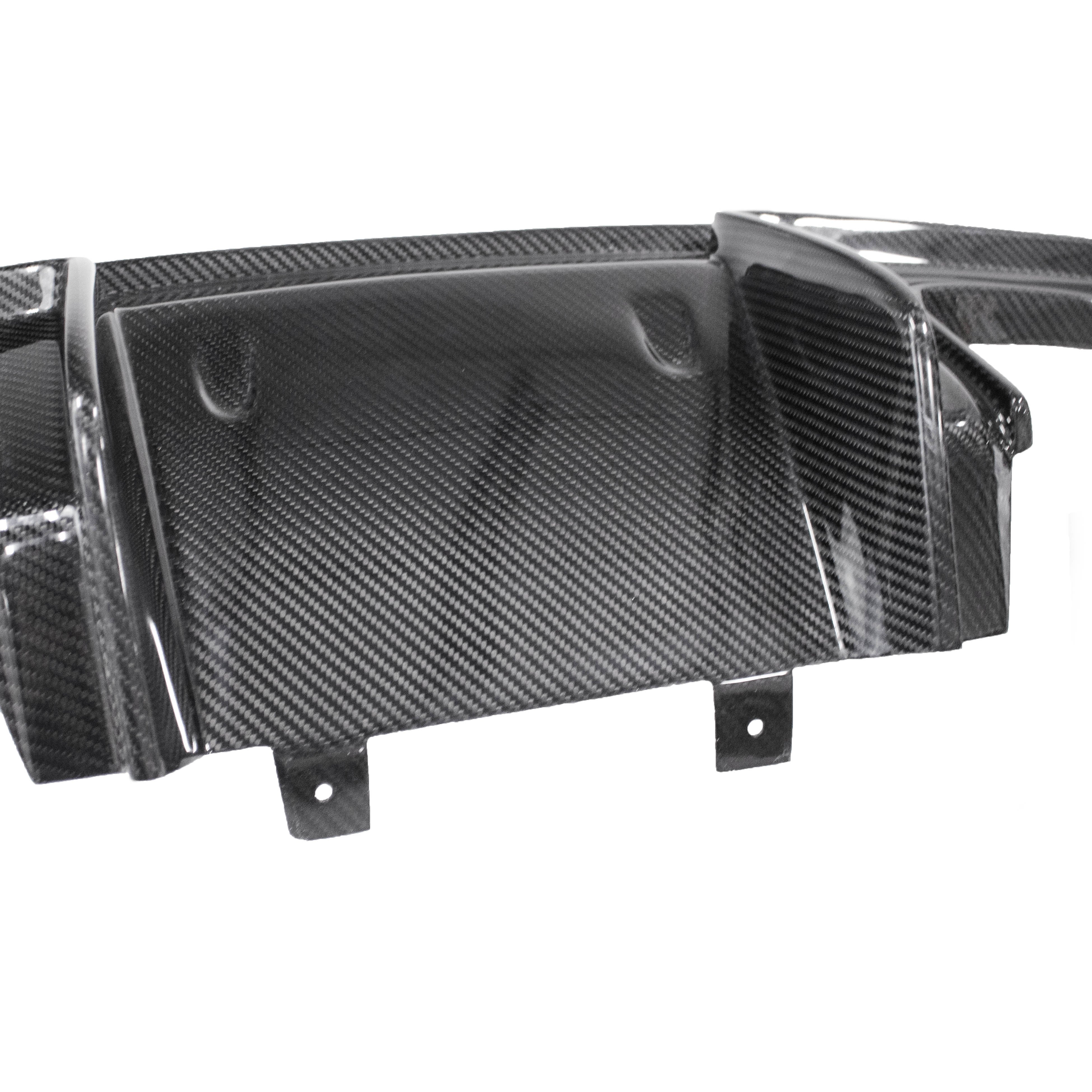 GT4 Style Rear Diffuser With Custom Rear Exhaust Pipe 718 Boxster Cayman