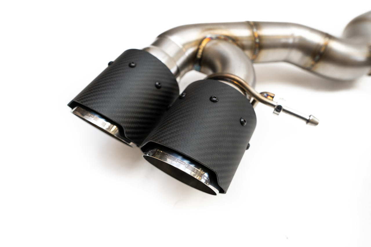 BMW M5 F90 Muffler Bypass Pipes with Quad Style Tips