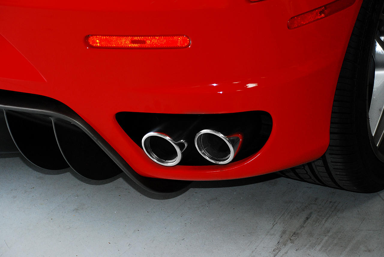 F430 Polished Slip-On Tip Covers (2005-2009)