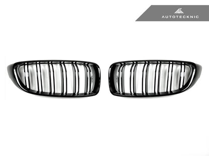 Dual-Slats Gloss Black Front Grille Set - F32/ F36 4-Series | F80 M3 | F82 M4