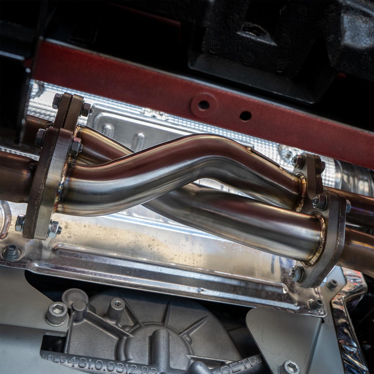 F8 Tributo Rear Center Muffler Bypass X Pipe (2020+)