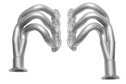 997.2 Carrera Long Tube Street Headers (w/ HJS HD 200 Cell Cats)