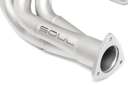 997.2 Carrera Long Tube Street Headers (w/ HJS HD 200 Cell Cats)