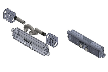 997.1 / 997.2 GT3 Center Muffler