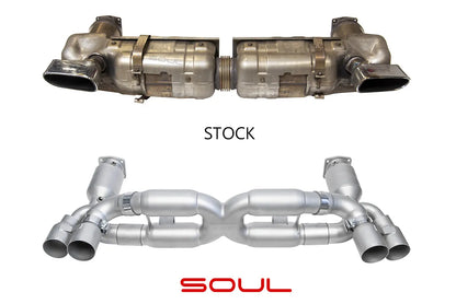 997.1 Turbo Sport X-Pipe Exhaust System (includes Sport Catalytic Converters)
