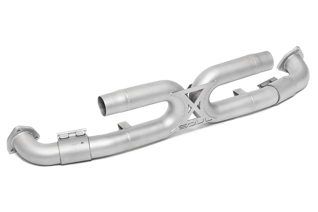 997.2 Carrera Center Muffler Bypass Exhaust