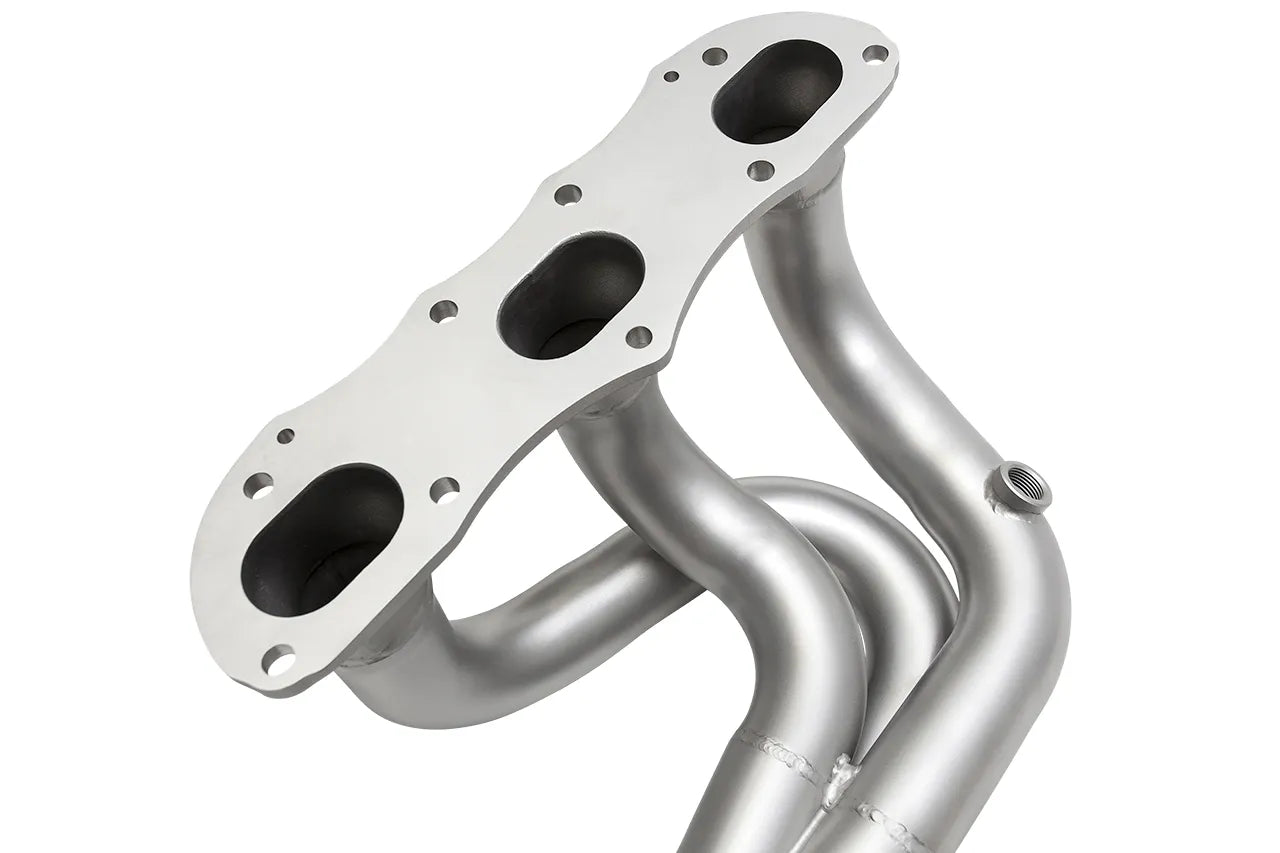 997.2 Carrera Long Tube Competition Headers (catless) with O2 Spacers (pair)