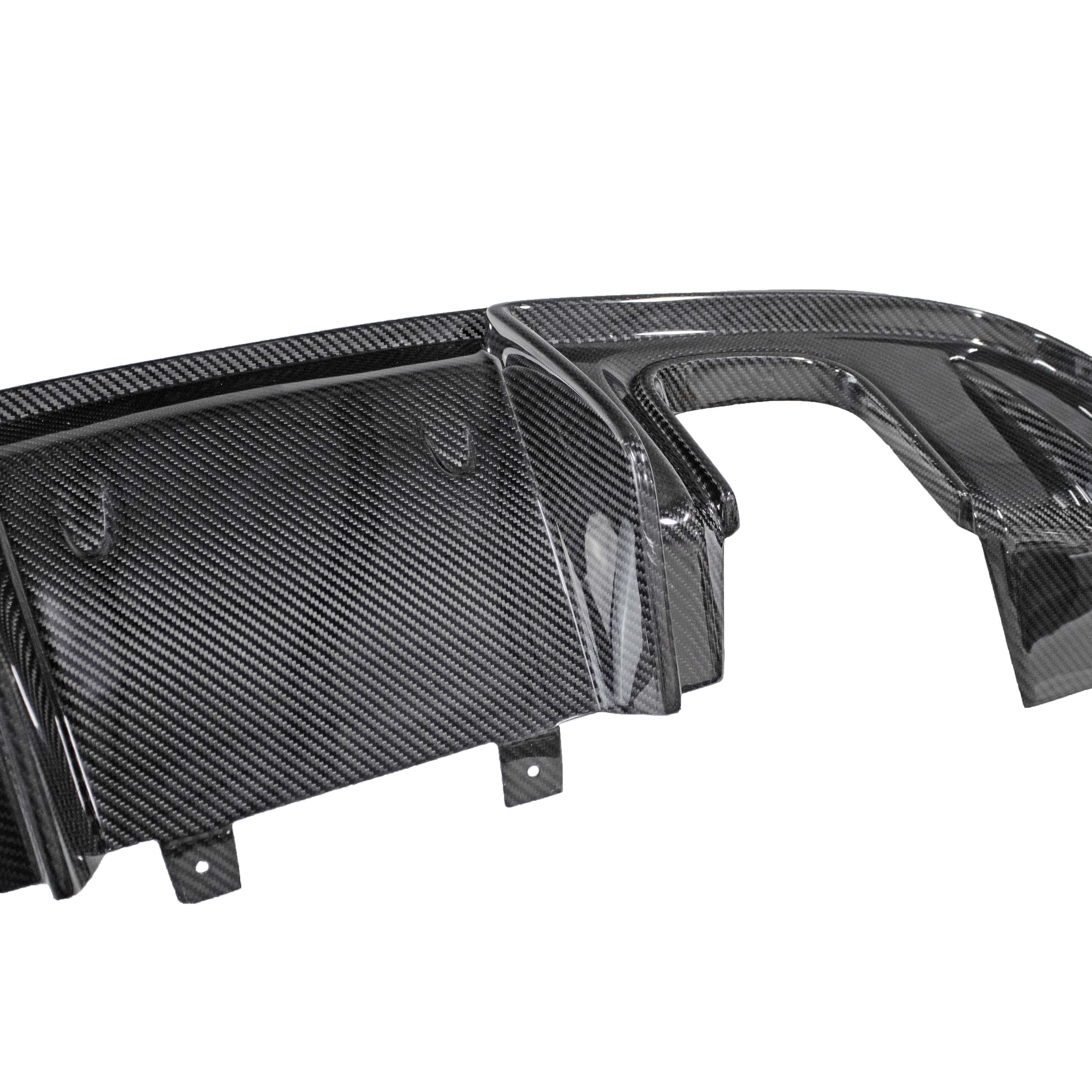 GT4 Style Rear Diffuser With Custom Rear Exhaust Pipe 718 Boxster Cayman