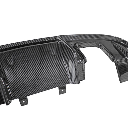 GT4 Style Rear Diffuser With Custom Rear Exhaust Pipe 718 Boxster Cayman