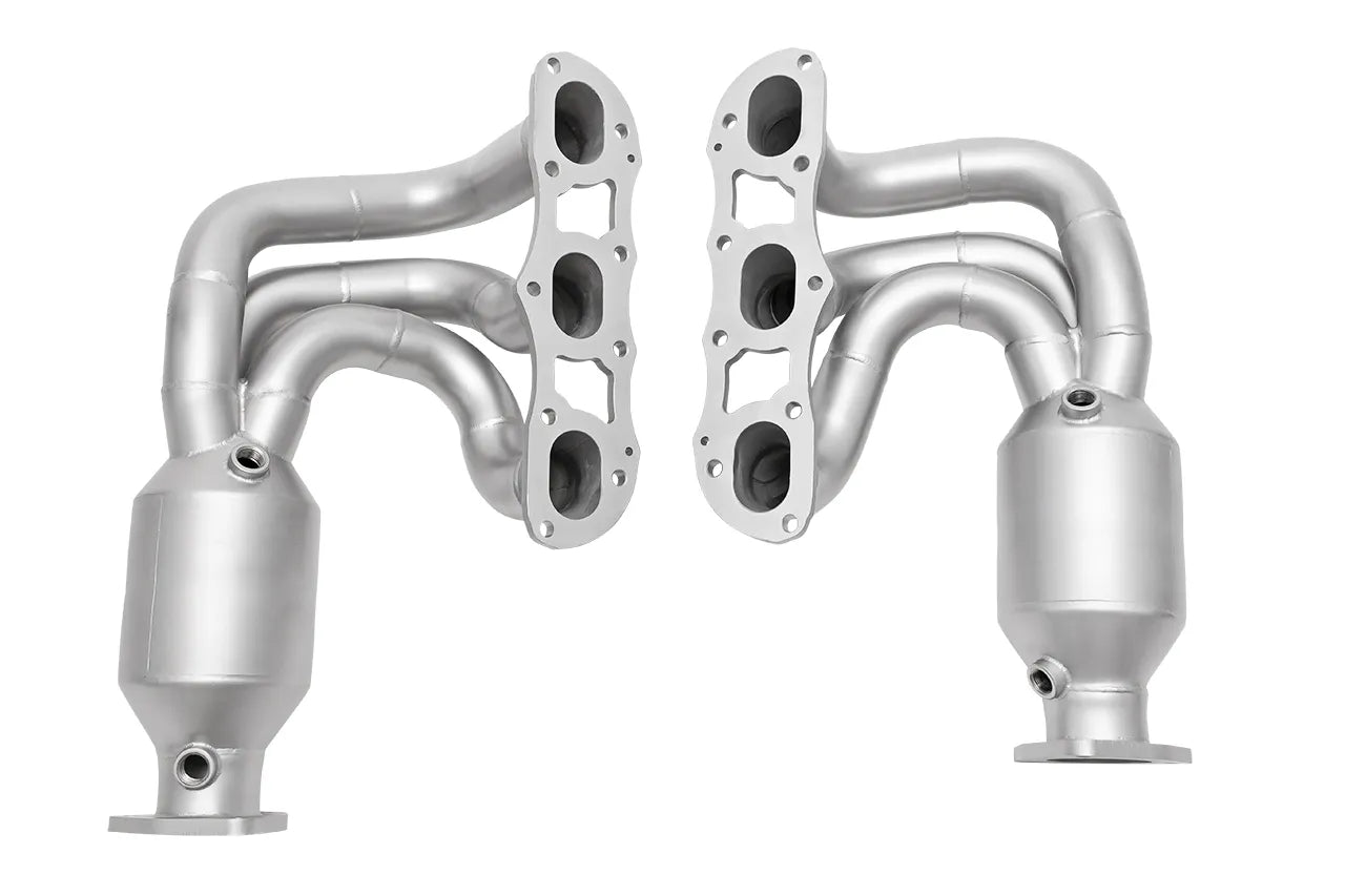 991.1 Carrera Long Tube Street Headers (w/ HJS HD 200 Cell Cats)
