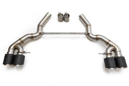 BMW M5 F90 Muffler Bypass Pipes with Quad Style Tips