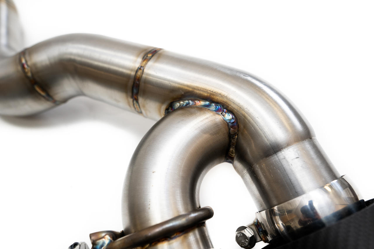 BMW M5 F90 Muffler Bypass Pipes with Quad Style Tips