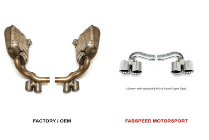 997.2 Carrera Side Muffler Bypass Pipes (2009-2012)